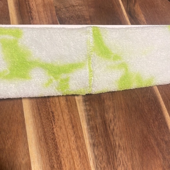 Lululemon Sweatband Headband New Cotton Terry Sweatband Electric Lemon ELLE OS - Picture 4 of 7